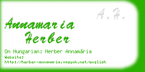 annamaria herber business card