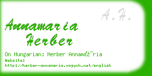 annamaria herber business card